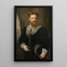 Portrait af den unge Karl Lueger - Hermann Nigg — indrammet kunstværk på væggen