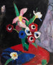 blomsterstilleben på sort baggrund II - Hermann Stenner — visning af kunstværket