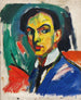 Esquisse pour un autoportrait - Hermann Stenner — visning af kunstværket