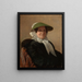 Portrait af Marie Baronne von Reck - Hermine von Reck — indrammet kunstværk på væggen