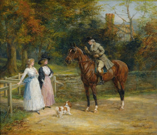 Une rencontre charmante - Heywood Hardy — visning af kunstværket