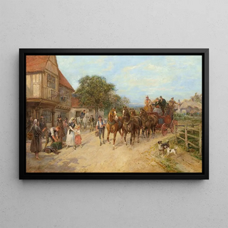 Heywood Hardy - Arrival of the coach.webp
