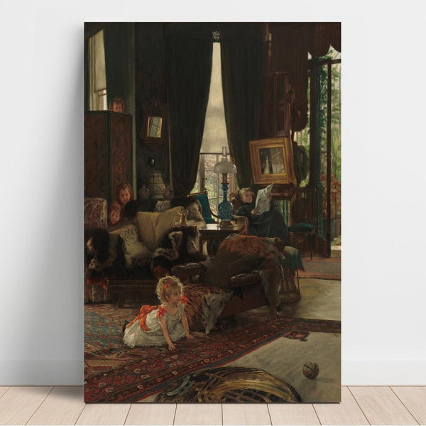 Reproduktion af maleriet Gemmeleg - James Tissot