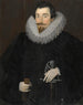 Portrait af Sir John Harrington - Hieronimos Custodis — visning af kunstværket