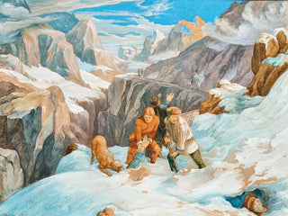 Scène sur le Saint-Gothard - Hieronymus Hess — visning af kunstværket