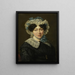 Portrait af Maria Adriana van der Sluys, hustru til Hermanus Martinus Eekhout - Hillebrand Dirk Loeff — indrammet kunstværk på væggen