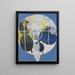 Hilma af Klint | Maleri Les Grandes Peintures Figures n° 5 Groupe 3 — indrammet kunstværk på væggen