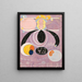 Les dix største n° 6 - Hilma af Klint — indrammet kunstværk på væggen