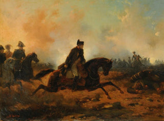 Hippolyte Bellang - Napolen chargeant a Waterloo.webp
