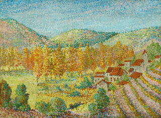 Vignoble dans le sud de la France - Hippolyte Petitjean — visning af kunstværket