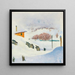 Vinter-maleri - Giovanni Giacometti — indrammet kunstværk på væggen