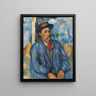 Mand i en blå kittel - Paul Cézanne