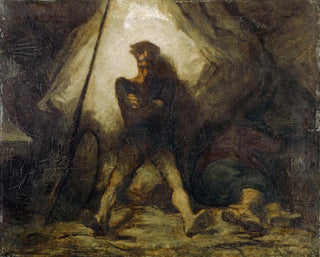 La veille de Don Quichotte - Honoré Daumier — visning af kunstværket
