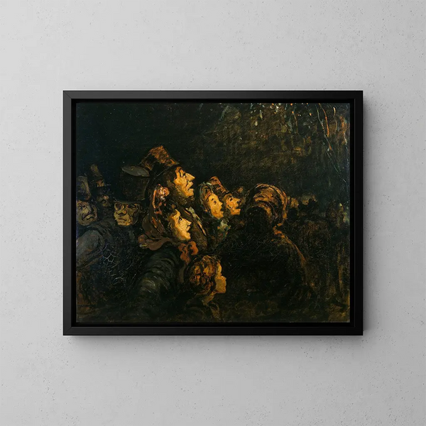 Les fusées - Honoré Daumier — indrammet kunstværk på væggen