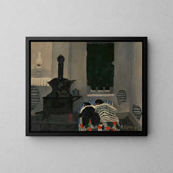 Endormi - Horace Pippin — indrammet kunstværk på væggen