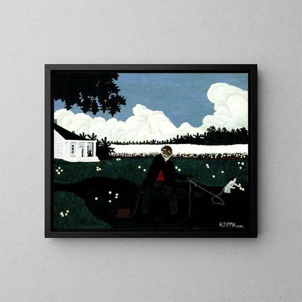 Vieux Joe Noir - Horace Pippin — indrammet kunstværk på væggen