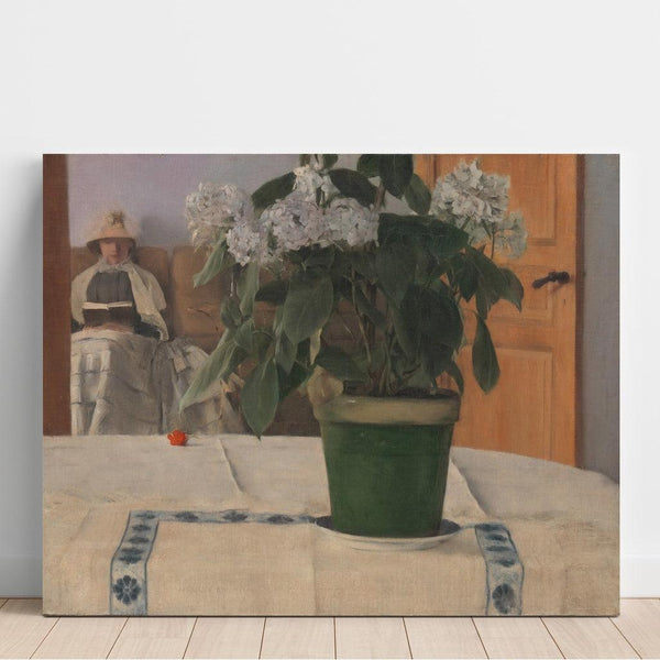 Reproduktion af maleriet Hortensia-maleri - Fernand Khnopff