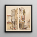 Hôtel de la Trémouille på rue des Bourdonnais og Vieille rue du Temple i Paris - Thomas Shotter Boys — indrammet kunstværk på væggen