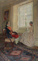 Washington og Mary Philipse - Howard Pyle — visning af kunstværket