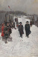 Washington og Von Steuben ved Valley Forge - Howard Pyle — visning af kunstværket