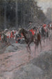La Retraite de Washington de Great Meadows - Howard Pyle — visning af kunstværket
