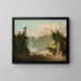 En fontæne i en park - Hubert Robert — indrammet kunstværk på væggen