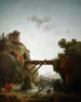 Vue fantastique sur Tivoli - Hubert Robert — visning af kunstværket