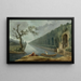 Have scene med en kanal - Hubert Robert — indrammet kunstværk på væggen