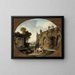 L'Abreuvoir - Hubert Robert — indrammet kunstværk på væggen