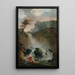 La Cascade - Hubert Robert — indrammet kunstværk på væggen