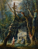 La Promenade solitaire - Hubert Robert — visning af kunstværket