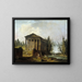 Det antikke tempel - Hubert Robert — indrammet kunstværk på væggen