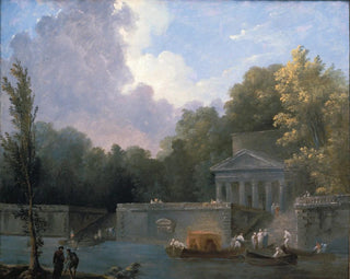 Parkscene - Hubert Robert — visning af kunstværket