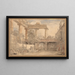 det romerske ruinhistorie, Villa Pamphili - Hubert Robert — indrammet kunstværk på væggen