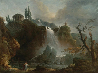 Les Cascades de Tivoli - Hubert Robert — visning af kunstværket