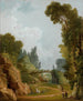 Le Pont Rustique Château de Méréville Frankrig - Hubert Robert — visning af kunstværket