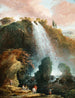 Tivolis vandfald med Sibyllens tempel - Hubert Robert — visning af kunstværket
