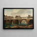 "La Démolition des Maisons sur le Pont Notre-Dame à Paris" - Hubert Robert — indrammet kunstværk på væggen