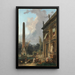 Ménestrels errants - Hubert Robert — indrammet kunstværk på væggen