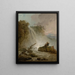 Cascade med tegner - Hubert Robert — indrammet kunstværk på væggen