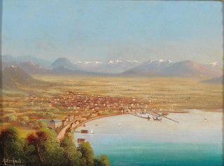 Vue sur Bregenz - Hubert Sattler — visning af kunstværket