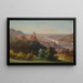Vue sur Heidelberg - Hubert Sattler — indrammet kunstværk på væggen