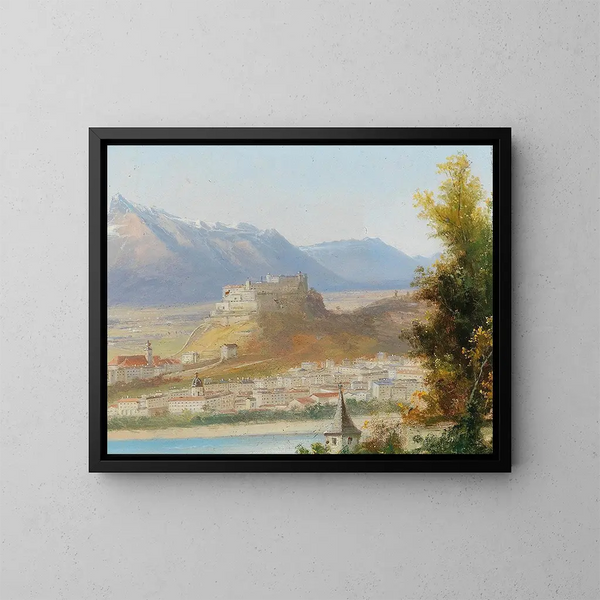 Forteresse de Hohensalzburg - Hubert Sattler — indrammet kunstværk på væggen