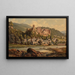 Vue de Heidelberg - Hubert Sattler — indrammet kunstværk på væggen