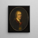 Portrait af en gentleman - Hugh Douglas Hamilton — indrammet kunstværk på væggen