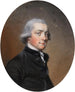 Portrait af en herre i sort frakke - Hugh Douglas Hamilton — visning af kunstværket
