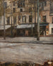 Une gade i Paris Studie af Montmartre - Hugo Birger — visning af kunstværket