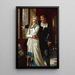 Hamlet og Ophélie - Hugues Merle — indrammet kunstværk på væggen