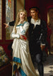 Hamlet og Ophélie - Hugues Merle — visning af kunstværket