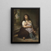 L'abandonnée - Hugues Merle — indrammet kunstværk på væggen